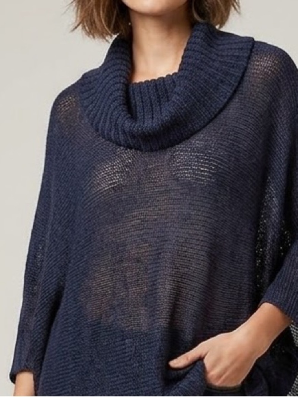 BCBG Fine Knit Cowl Neck Sweater